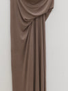 OUDE WAAG 25 Autumn and Winter Printed Draped Knitted Ribbed Skirt OW-OW-25AW-SK03T2GY830-KWH Mineral Gray